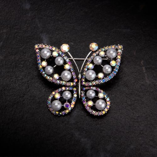 Image of Wynameleri Lapel Pins Brooch Fashion Design with Pearl in Gift Box