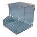 S-Curve NM-1010 Acrylic 1 Compartment Dispenser with Front Access Tray for Ear Plugs, Finger Cots and Eye Glass Cleaners, 1/4" Thickness, 10" Width, 10" Height, 10" Depth, Clear