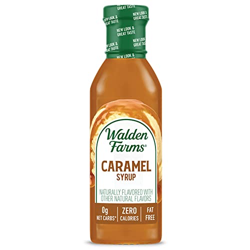 Walden Farms Caramel Syrup 12 Oz Bottle (6 Pack) - Sweet Syrup, Near Zero Fat, Sugar And Calorie - For Pancakes, Waffles, French Toast, Yogurt, Oatmeal, Lemonade, Desserts, Snacks, Appetizers And Many More #TOP1