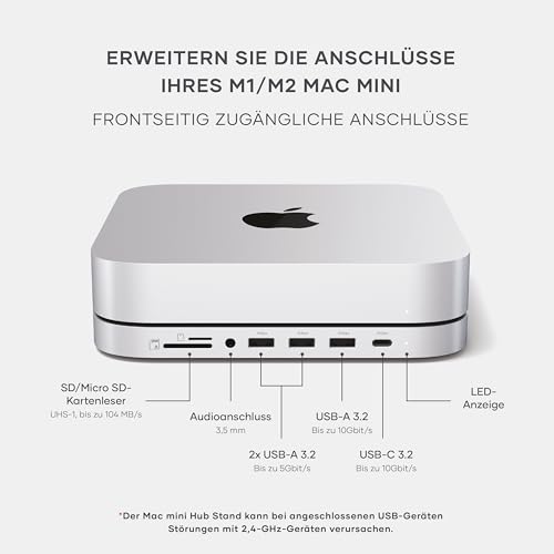 Satechi USB-C Hub mit SSD-Gehäuse für Mac mini und Mac Studio