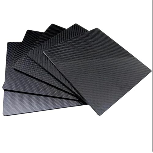 2pcs 3K Carbon Fiber Plate 300x300mm Carbon Board 1mm 2mm 3mm 4mm 5mm 6mm Thickness Carbon Fiber Material for RC UAV/Toys 3k Carbon Fiber(2pcs2mm Plain Matte)