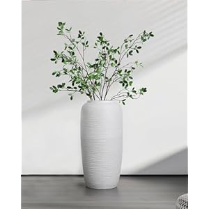 Kokrose Large Floor Vase, 15.9 Inch Rustic Farmhouse Ceramic Distressed Handmade Ceramic Table Vase, Decorative Vases for Living Room Bedroom Shelf Decor, Simple Ceramic Vases Kokrose Large Floor Vase 159 Inch Rustic Farmhouse Ceramic Distressed Handmade Ceramic Table Vase Decorative Vases for Living Room Bedroom Shelf Decor Simple Ceramic Vases