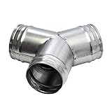 Vent Systems 4'' Inch Duct Connector 3 Way Hose Adapter/Splitter for Hose T-Shape Round Pipe...