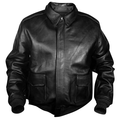 Generisch Chaqueta de cuero para hombre vintage: chaqueta de piel sintética de gran tamaño chaqueta de moto con bolsillos chaqueta motero corte ajustado, chaqueta de solapa, chaqueta cortavientos
