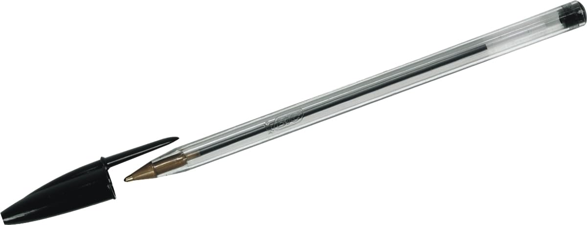 Bic Crystal Ballpoint Pen, Medium Point, Black