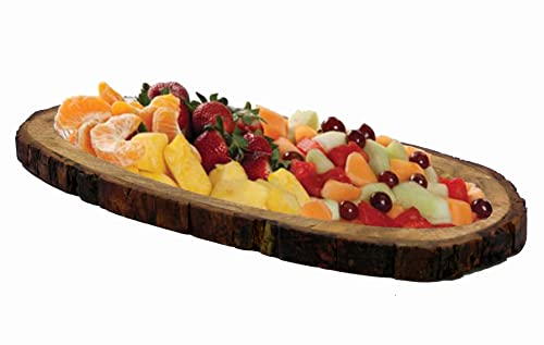 Image of KLEO Wooden Serving Tray Platter for Home and Kitchen Tableware Serveware | 16 inch Inches