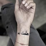 Tatouage Temporaire Londres Skyline (2 Pièces) - ohmytat.com