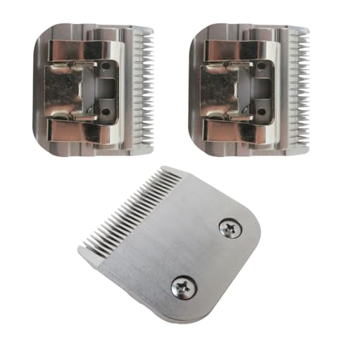 3 Pack 10# Dog Pet Grooming Clipper Replacement Blades Detachable Blade Compatible for Andis AG, AGC, AGP, AGRC, AGCL, AGR Plus, AGRV, DBLC, MBG, SMC Clippers, Size-10, 1/16-Inch Cut Length