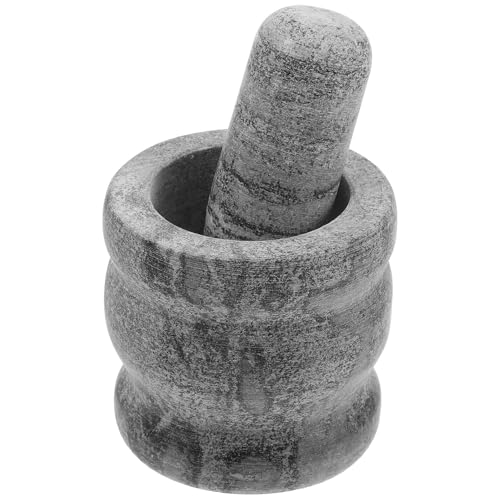 ledmomo 石製すり鉢とすりこぎ ガーリックペースト作成用 キッチン用調味料グラボウル 生姜やスパイスも簡単粉砕 多用途料理ツール