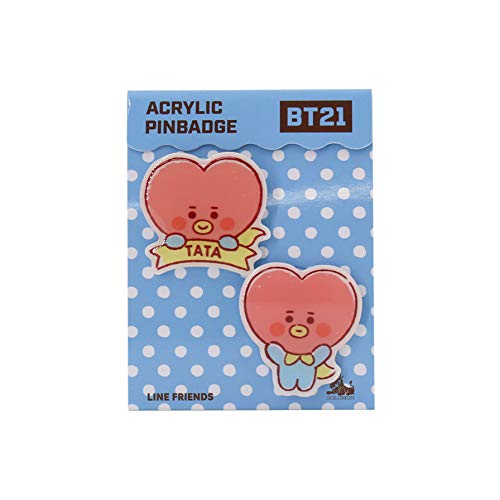 株式会社ソロモン商事 BT21 アクリルピンバッジ(TATA) WAPB-BT21-TT