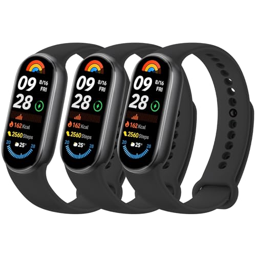 [Mugust] [3���Z�b�g]�o���h�����j�������p�Ή�Xiaomi Smart Band 10/ Mi Band 9 / 8�����x���g�A�V���R�����o���h �X�}�[�g�o���h10/9/8�ւ��o���h�����\�h���X�g���b�v