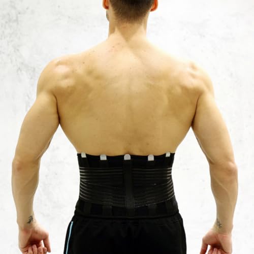 Cinturón lumbar de nylon y acero con soporte ajustable para running 7