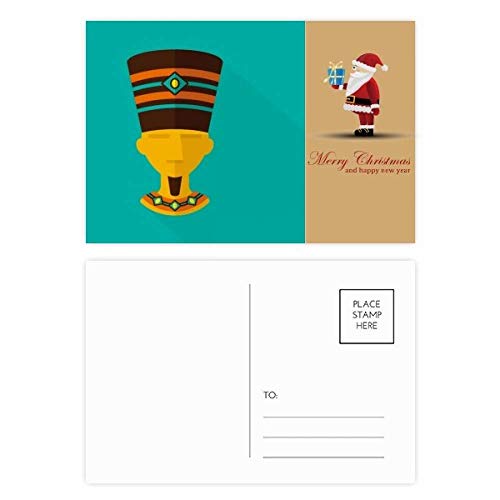 Cartes postales Egypte Ancienne abstrait Pere Noel au design artistique unique