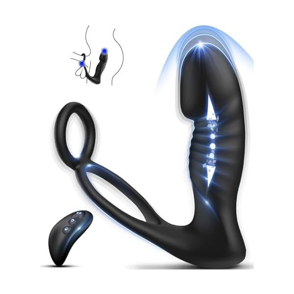 Anal Vibrator Sex Spielzeug für die Männer Prostata Stimulation Männer Dildo Plug Analvibratoren für Mann, Anal Plug Massager Vibratorensets für Männer mit 7 Schubmodi 10 Vibration für Männer Sex Toys