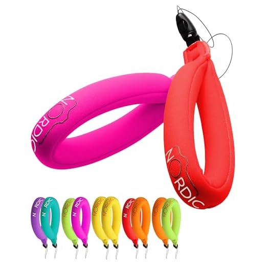 Waterproof Camera Float (2-Pack) Floating Strap for Underwater Cameras - Floats Your Device - Pink & Red