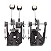 Double Bass Drum Pedal Double Kick Pedal for Bass Double Chain Drum Step on Hammer for Drum Set and Electronic Drums Double Chain Drive Adjustable Drum Machine Pedal Foot Percussion Hardware