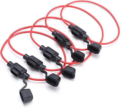 Porte-fusible mini lame en ligne étanche pour voiture, lot de 5 pièces de protection électrique