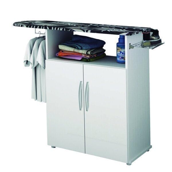 Multiuso com Tábua de Passar e Gabinete Branco