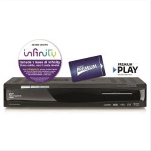 Tele System TS 7800 HD - Ricevitore TDT, nero