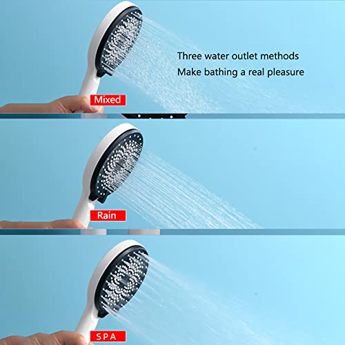 Ensemble de douche mural combiné effet pluie pour des matins dynamisants - 6