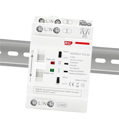 Inverseur de source automatique ATS 2P 4P 63A pour alimentation sans interruption domestique
