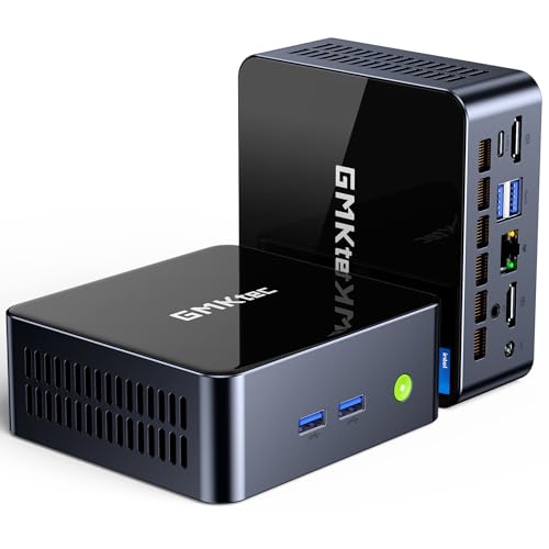 GMKtec Mini PC Intel Core i7 Core 12700H (14 Cœurs/20 threads, Turbo 4,7 GHz) M3 Ultra 16Go DDR4 512Go SSD M.2 NVMe (Support SATA) Mini Ordinateur avec Triple Display USB 3.2 Gen 2*2, Type-C, 2.5G LAN