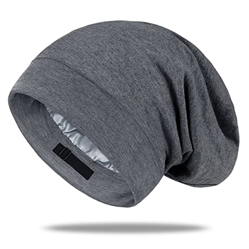 Bonnet en soie OLESILK réversible et coton jersey doux pour un confort premium de nuit