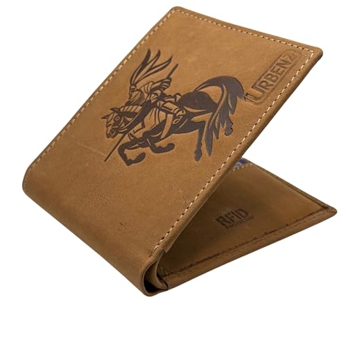 Image of Leather Wallet for Men - Slim Bifold RFID Wallet with Coin Pocket, Multiple Card Slots - Formal Men's Wallet - Gift Ready, Compact & Minimalist (Warrior Tan)