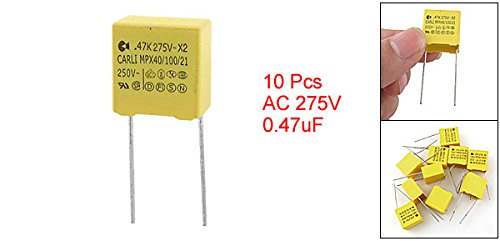 Amazon | uxcell 安全コンデンサー ポリプロピレン 0.47uF X2 MPX