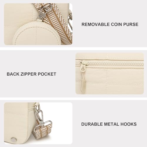 Image of JEEHAN Quilted Crossbody Bags for women Designer Shoulder Handbags Small Purse