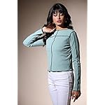 Leriya-Fashion-tops-for-women-Stretchable-Ribbed-Frilly-Lacing-On-Border-Stitched-tshirts-for-women-short-tops-for-girls-Ideal-for-Casual-Office-Wear-for-Ladies