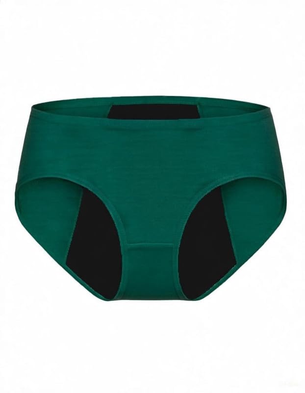 DIVING DEEP Women's Hipster Period Panty Leak Proof Period Underwear for Medium to Heavy Flow Reusable for 3Year Period Panties for Women No Pad Required Pack of 1-image-9
