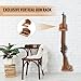 GlikCeil 3 Set Vertical Gun Rack Hardwood Gun Rack Holder Wall Mount Wooden Hooks Hangers for Wall for Rifles Shotguns Bows Display Storage (Classic,Brown)