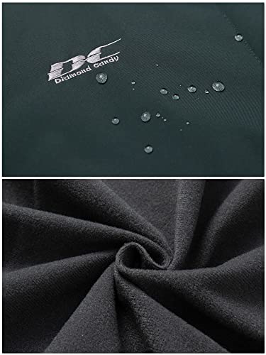 Diamond Candy Jaqueta de chuva feminina impermeável com capuz leve para uso ao ar livre