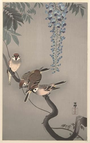 Impression Tableaux Peinture sur Toile Ohara Koson pour l'Ambiance Zen d'une Chambre