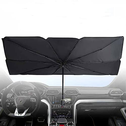 WUIIEN Parapluie de Pare-Brise de Pare-Brise de Voiture Parapluie de Pare-Brise de Voiture Pliable Pare-Soleil pour diverses Voitures Gardez la Voiture au Frais, Facile à Utiliser/à Ranger,Big Cover