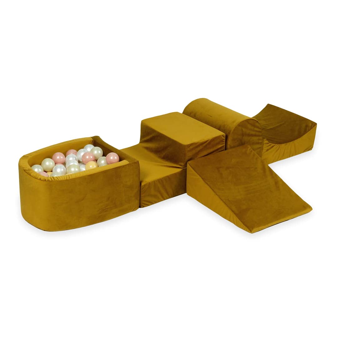 Mimii Piscina de Bolas, Set de Juego - 260 X 45 cm / 100 Bolas, Pelotas de 7 cm, Área de Juego y Parque de Bolas s con Coloridas Pelotas de Plástico para Bebés y Niños - Redondo