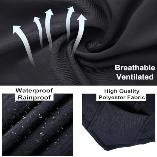 Cubierta de recambio de 270cm para media sombrilla de patio resistente 4