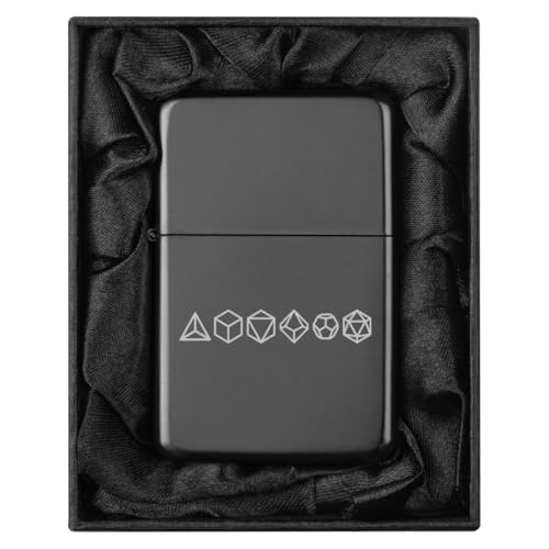 Encendedor con estuche de seda negro