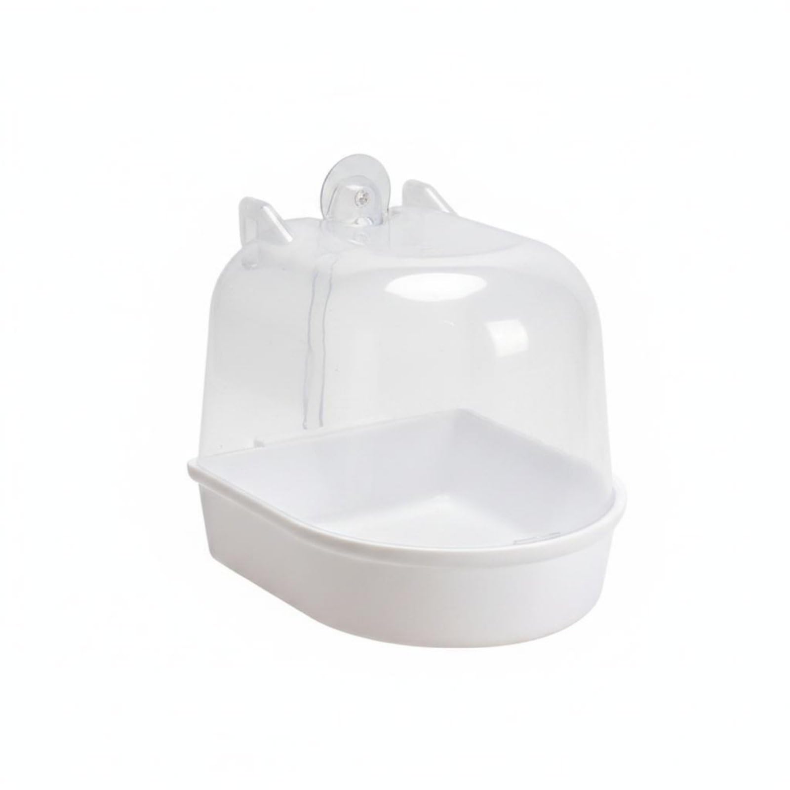 Transparent Bird Bathing Box Easy to Clean Bird Bath Basin with Cover Anti-Splash, X00 Bathtub-picture-28