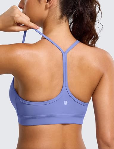 Image of BAYDI Clouduxi Y Back Sports Bra for Women - Padded Racerback Spaghetti Strap Low Impact Workout Yoga Bra, A-C Cups