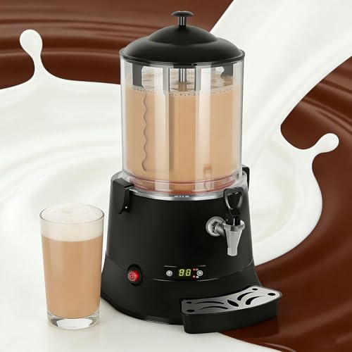 WANGYYDS Máquina Eléctrica para Calentar Chocolate Caliente, Dispensador Y Calentador De Chocolate Caliente, Ajustable De 30 a 90 ℃, para Calentar Chocolate, Café, Leche, Té, Zumo Y Té 10L/2.64gal