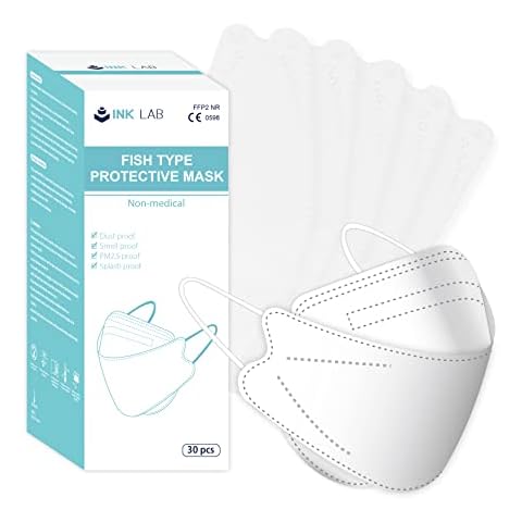 FFP2 Masks 30 Pack KN95 Face Masks 4-Layer Protective Mask CE0598 Certified EN149 Standard Individually Packaged Cover