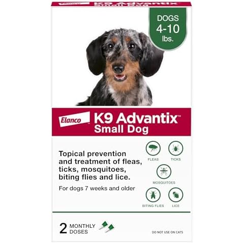 K9 Advantix Flea, Tick & Mosquito Prevention for Dogs 4-10 lbs. | Flea Drops for Small Dogs | Apply Monthly | 2 Treatments Cover