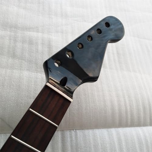 Manche de guitare électrique noir brillant stable pour remplacement DIY