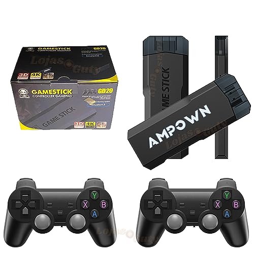 Game Stick Retro GD20 AMPOWN 128GB 50 Mil Jogos 2 Controles Sem Fio