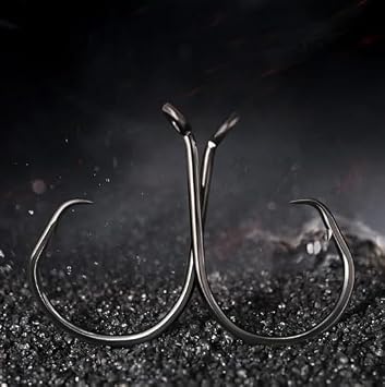 100 Pcs Octopus Circle Hooks, Reversed Point Fishing Hooks (#8)