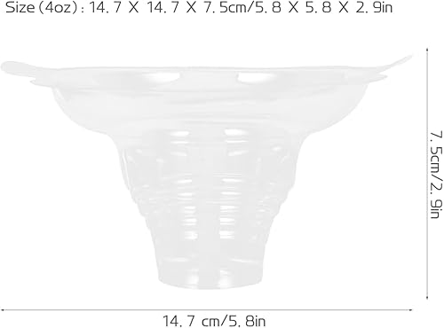 Miniatura 7 de UPKOCH Copas de cono de nieve de flores: 50 piezas pequeñas reutilizables coloridas taza de goteo de hielo aperitivo tazón de helado taza de postre