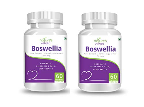 nature's velvet Lifecare Boswellia Serrata Pure Extract 500 mg, 60 Veggie Capsules - Pack of 2