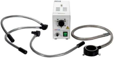 AmScope HL250-OYS 150W Fiber Optic O-Y-S Light Microscope Light Illuminator